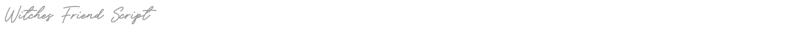 Witches Friend font preview